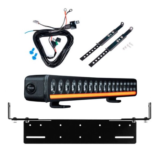 Ekstralys Strands Nuuk D Line 20   Rett / 52 cm / 125W 1 stk   Komplett pakke med justerbar ekstralysholder