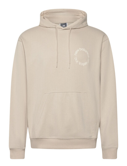 New Balance Circular Logo Hoodie - Cream - S