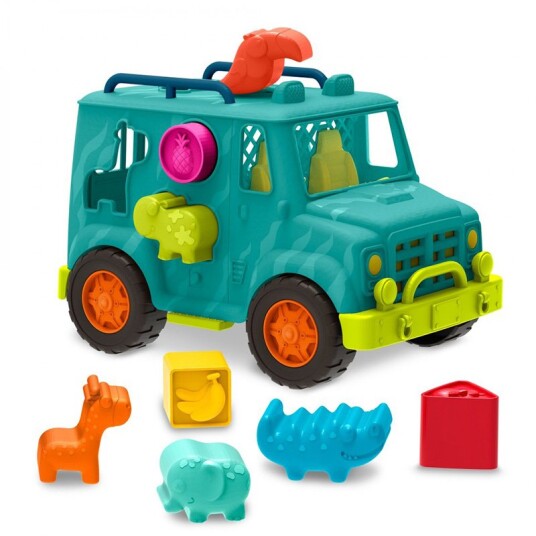 B. Toys Putteboks m/ 8 klosser Bil