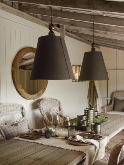 Halvor Bakke Rivonia Taklampe lin sort Ø50 Halvor Bakke Rivonia Taklampe lin sort Ø50