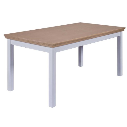 Maluno spisebord 90x166cm hvit,eik dekor.