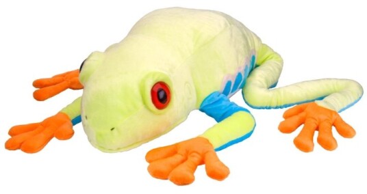 Wild Republic Cuddlekins Jumbo rødøyd trefrosk 76 cm