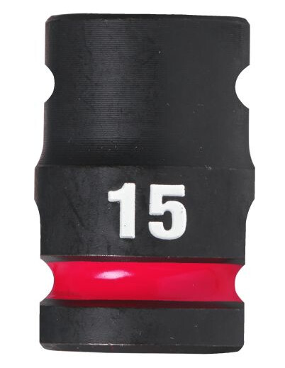 Milwaukee Shockwave 1/2" Kraftpipe 15 mm Sekskantet Slagnøkkel for Håndverktøy