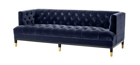 Sofa Castelle Savona Midnight Blue Velvet