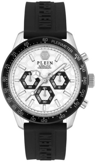 Philipp Plein Herreklokke PWPYA0124 Superlatives Hvit/Gummi Ø44 mm Philipp Plein Herreklokke PWPYA0124 Superlatives Hvit/Gummi Ø44 mm