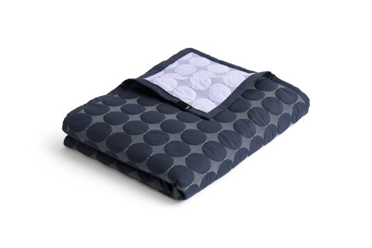 HAY - Mega Dot Organic Bed cover W260 x L260 Midnight blue HAY - Mega Dot Organic Bed cover W260 x L260 Midnight blue