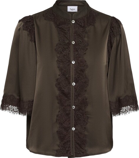 Saint Tropez Skjorte TeaganSZ Shirt Brun
