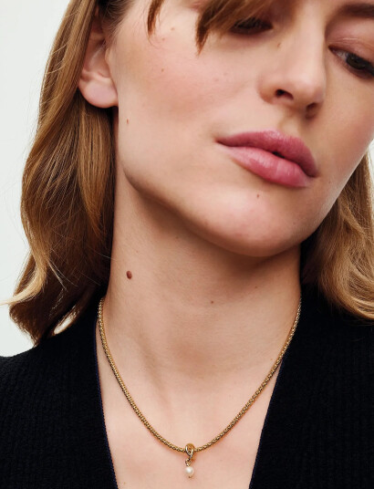 Pandora 14K Gold-Plated Dangle With Treated White Freshwater Cultured Pearl - Gold - ONE SIZE