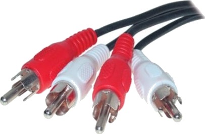 Shiverpeaks Basic S 2X Rca 2X Rca 2.5M 2 X Rca Hankjønn 2 X Rca Hankjønn 2,5 M Sort Rød Hvit