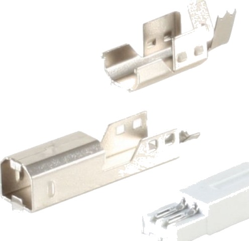 Shiverpeaks Bs77057 Usb-B Sølv Hvit Hankjønn Rett 1 Stykker