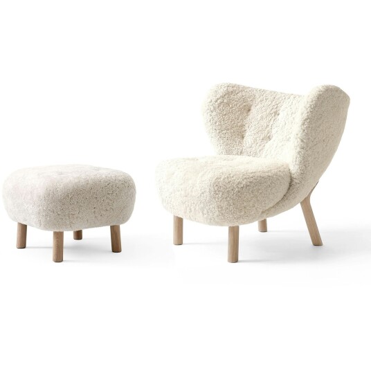 &tradition Petra Stol + Puff Moonlight m/Eik &tradition Petra Stol + Puff Moonlight m/Eik