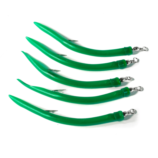 Gummimakk 3/0 grønn (5-pk)