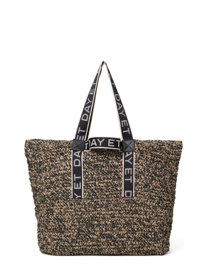 DAY ET Day Lb Straw Bag - Black - ONE SIZE DAY ET Day Lb Straw Bag - Black - ONE SIZE