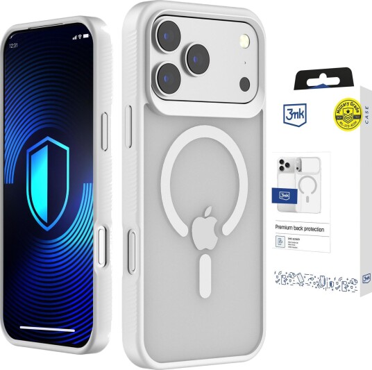 3Mk Smoke MagCase for iPhone 17 Pro - Hvit gjennomsiktig Mobildeksel 3Mk Smoke MagCase for iPhone 17 Pro - Hvit gjennomsiktig Mobildeksel