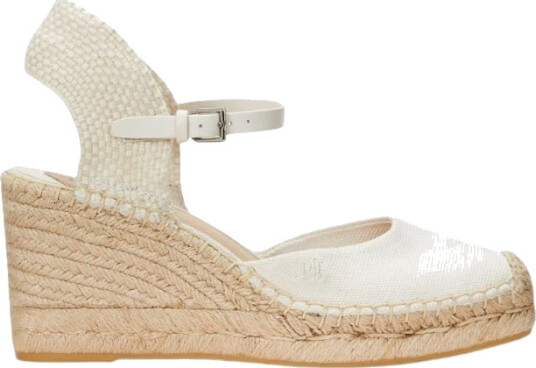 Lauren Ralph Lauren Robby Canvas & Jute Espadrille - White - 38