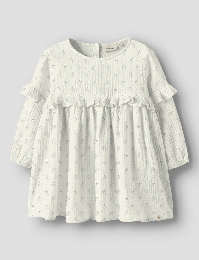 Lil"Atelier Nmfbalia Ls Loose Dress Lil White 110