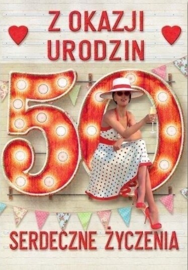 Trend Gratulasjonskort Bursdag 50 Mf33