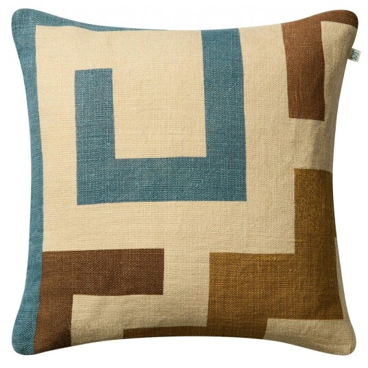 Chhatwal & Jonsson Aman Putetrekk 50x50 cm Heaven Blue / Taupe / Khaki