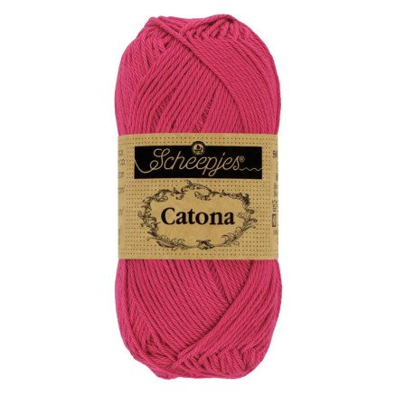 Scheepjes Catona Garn 413 Kirsebær - 10g