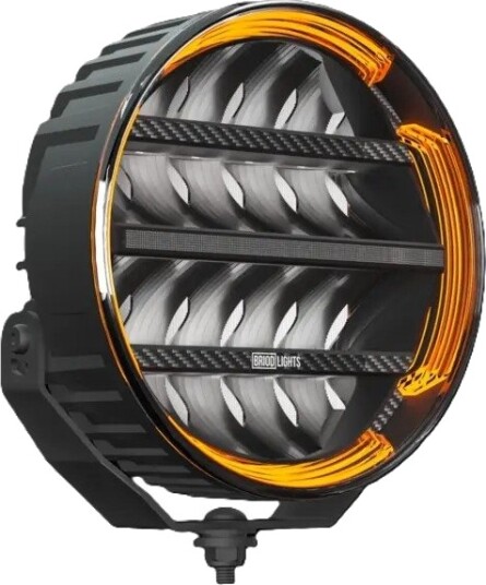 BRIODLIGHTS OLYMPUS 2.0 fjernlys 9" m/varsellys, 18000 lumen BRIODLIGHTS OLYMPUS 2.0 fjernlys 9" m/varsellys, 18000 lumen