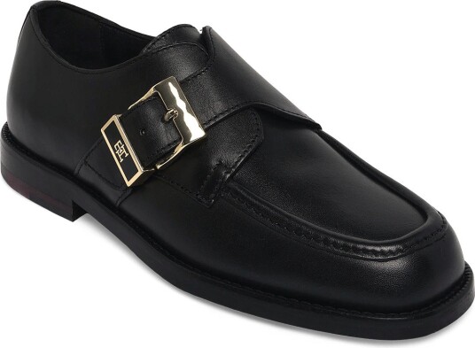 Tommy Hilfiger Th Buckle Moc Toe Loafers BLACK 41