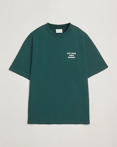 Drôle de Monsieur Slogan T Shirt Dark Green