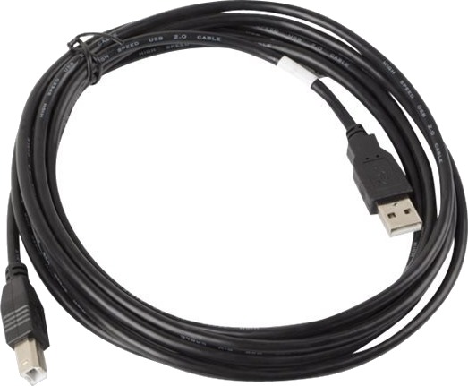 Lanberg   Usb Kabel   Usb Hann Til Usb Type B Hann   Usb 2.0   3 M   Svart