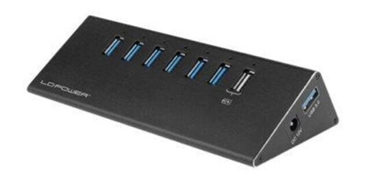LC Power LC-HUB-ALU-2B-7 - hub - 7 ports USB-hub - 7 porter - Svart LC Power LC-HUB-ALU-2B-7 - hub - 7 ports USB-hub - 7 porter - Svart