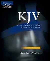 Kjv Concord Wide Margin Reference Bible, Black Calf Split Leather, Kj764:Xm