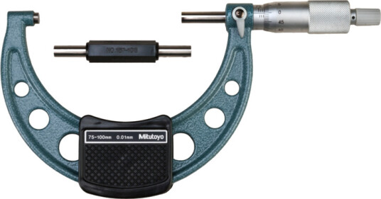 Mitutoyo Mikrometer 103-140-10 Utvändig 75-100mm, 0,01mm, Hårdmetallbelagd Mitutoyo Mikrometer 103-140-10 Utvändig 75-100mm, 0,01mm, Hårdmetallbelagd