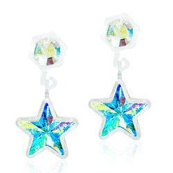 Blomdahls - Mp Pendant Star 4/6mm, Rainbow