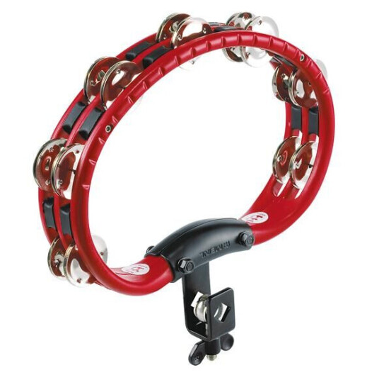 Meinl Tmt-2-R Tamburin M/feste, Nikkel, Rød M