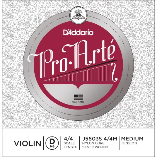 D'Addario J5603m Violin String Pro•arté D-Aluminum 4/4 11.3