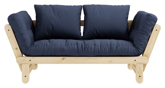 Karup Design Beat Sovesofa, natur - Furutre/Navy blå 1580330-15-0 1580333-08-0