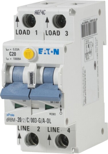 Eaton Jordfeilautomat Digital 20/2/C/003 G/A Eaton Jordfeilautomat Digital 20/2/C/003 G/A