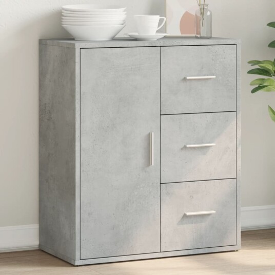Skjenk grå 60x31x70 cm konstruert tre Skjenk grå 60x31x70 cm konstruert tre