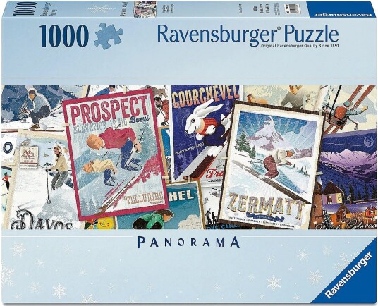 Ravensburger Vintage Ski Posters 1000P Multi/patterned ONE SIZE Ravensburger Vintage Ski Posters 1000P Multi/patterned ONE SIZE