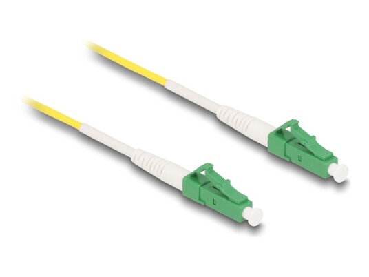 Delock Nettverkskabel Lc/Apc Enkeltmodus Hann Til Lc/Apc Enkeltmodus Hann 3 M 2 Mm Fiberoptisk Simpleks 9 / 125 Micron G.657.A/Os2 Halogenfri Gul 83229