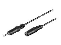 MicroConnect 3,5 mm Stereo Lydkabel Hvit - 3 m