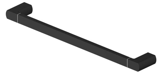 Gustavsberg Square Håndklestang 45cm Svart Matt