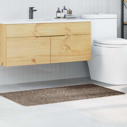 Badematte Rektangulær Brun 70x120 cm Polypropylen Sklisikker Badematte Rektangulær Brun 70x120 cm Polypropylen Sklisikker