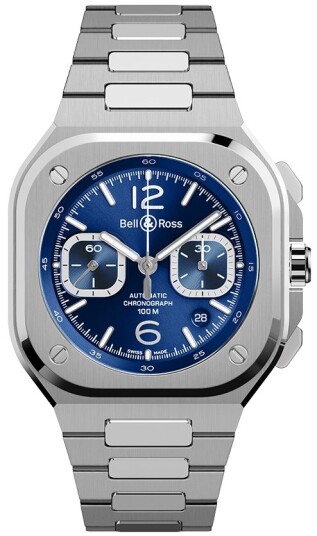 Bell & Ross Herreklokke BR05C BLU ST/SST BR 05 Chrono Blå/Stål