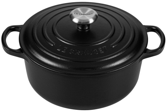 Le Creuset Signature Gryte 2,4L Rund Sort Le Creuset Signature Gryte 2,4L Rund Sort