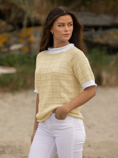 Viking Garn 2423 3 Angelin T Skjorte Lys Gul