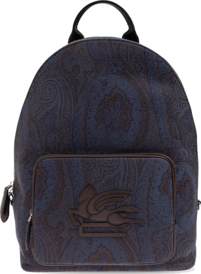 Etro, Herre, Vesker, Blå, ONE SIZE,