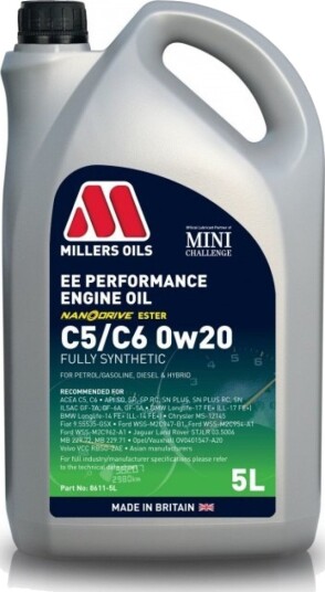 Motorolje MILLERS EE PERFORMANCE C5/C6 0W20 5L