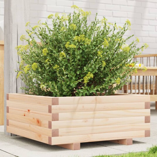 Plantekasse 60x60x26,5 cm heltre furu