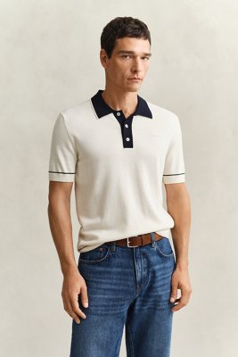 Pologenser i bomull og modal CREAM XXXL Pologenser i bomull og modal CREAM XXXL