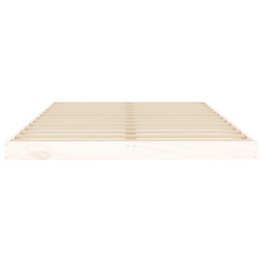 vidaXL Sengeramme hvit 120x200 cm heltre furu 8720845639754