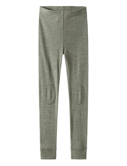Name It Nknwax Wool Rib Leggings   Green   134 140